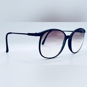 Vintage Carbonyl 728 Blue Oval Sunglasses Frames Only
